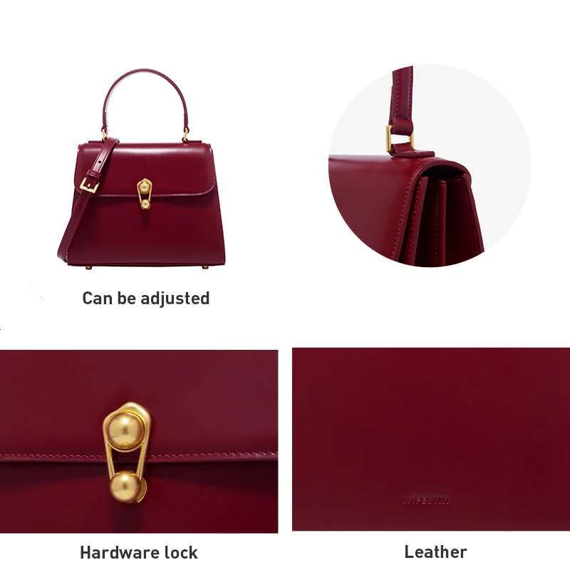 LA FESTIN 2024 New Designer Classic Top Handle Handbag Large Capacity Shoulder Messenger Fashion Leather Bag