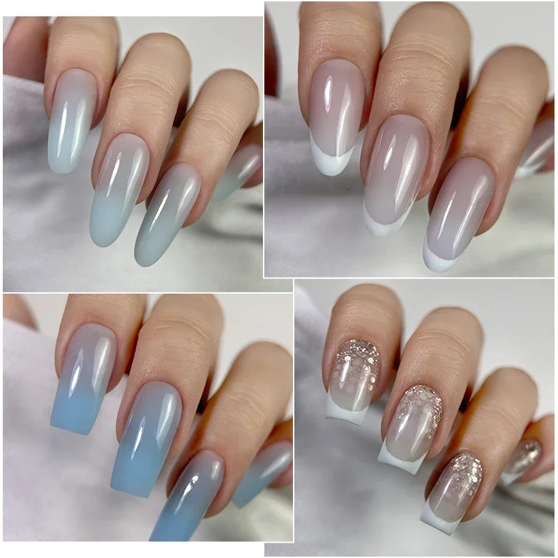 MSHARE 50g Jelly White Pink Blue Translucent Self Leveling Builder Hard Gel for Nail Extension Construction UV Gel 250314