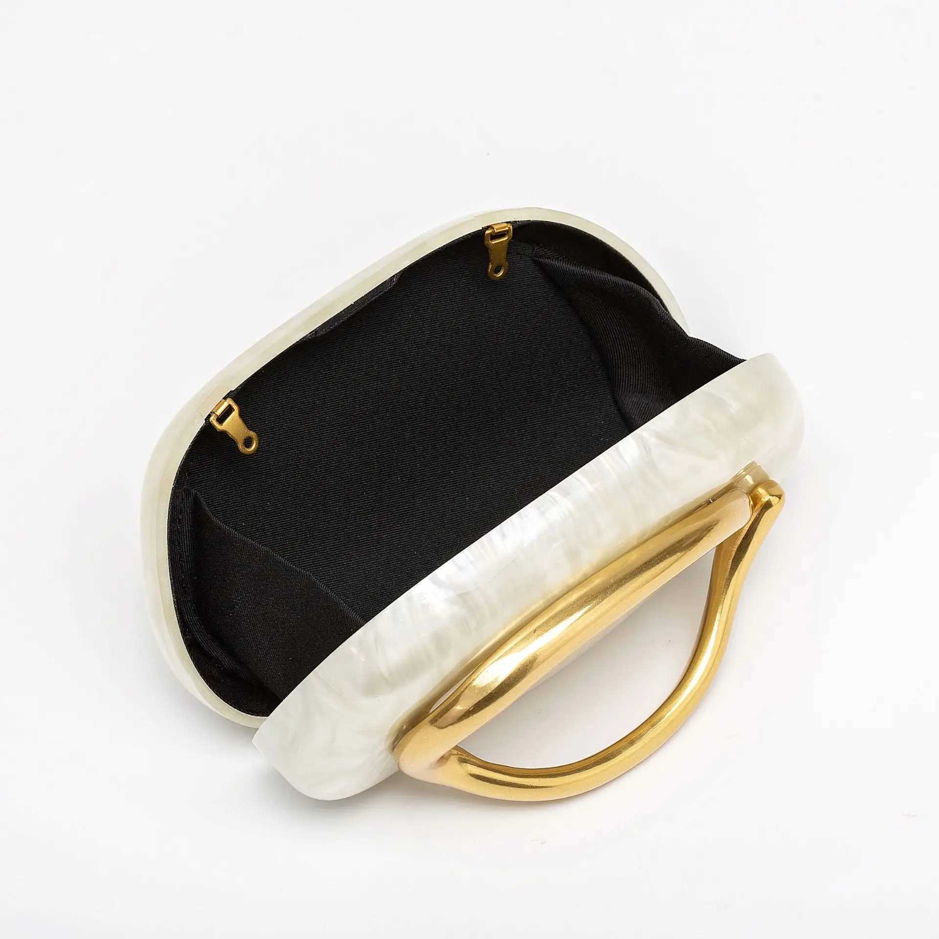 Women gold closure Clutch Bag evening wedding party cute Box metal holderBrand Handbags Womens Handbag Ladies Female EveningC250311