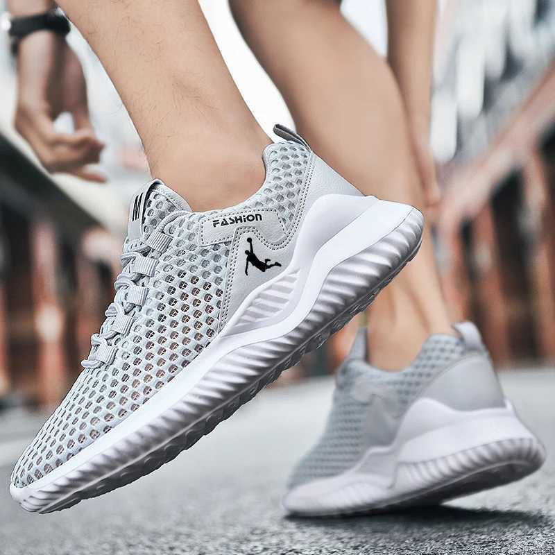 White mens cheap shoes large size 47 running sports shoes unisex breathable mesh sports shoes mens Trianers Zapatillas running Hbre Y250317
