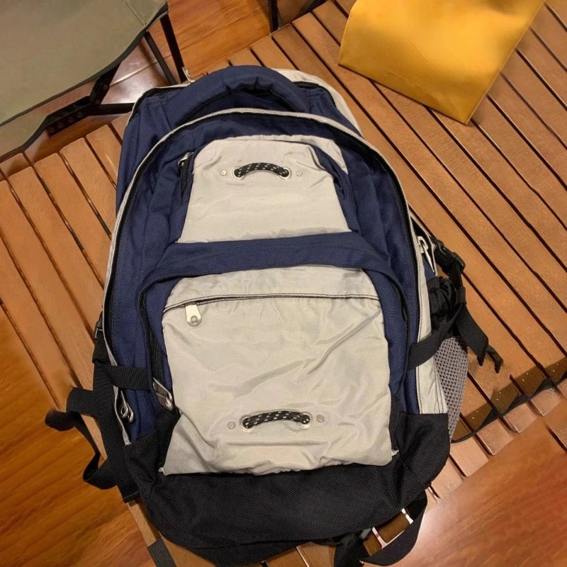 Patchwork Contrast Color Schoolbags Streetwear Fashion Casual Travel Rucksacks Y2k Vintage Backpacks for Women College Students 250318