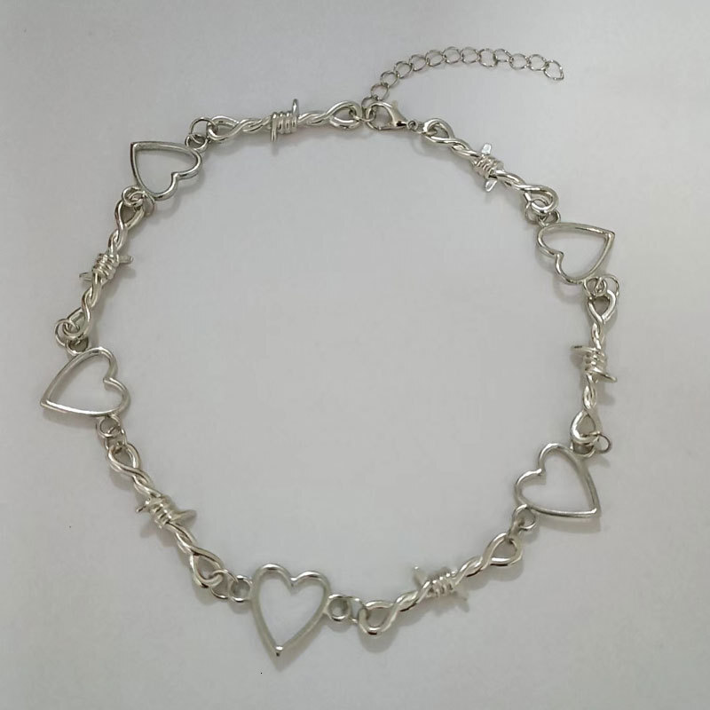 Thorns Love Patchwork Necklace Female Niche Design Sense Instagram Hip Hop Cool Style Jewelry