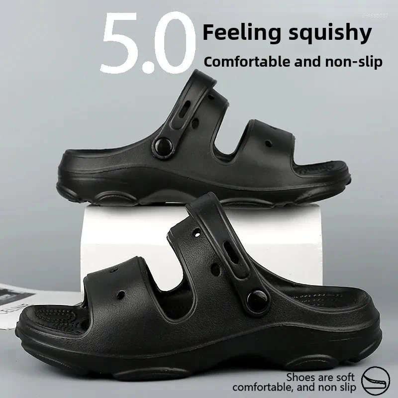 Sandals Summer Fashion Outer Wear Men's Breathable Driving Beach Casual Sports Shoes Thick Bottom EVA Material zhanyishengli