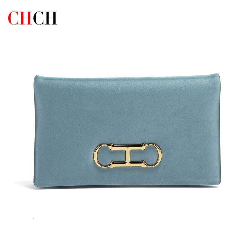 CHCH Women's Banquet 2024 New Leather Flip Up Handbag Detachable Shoulder Bag