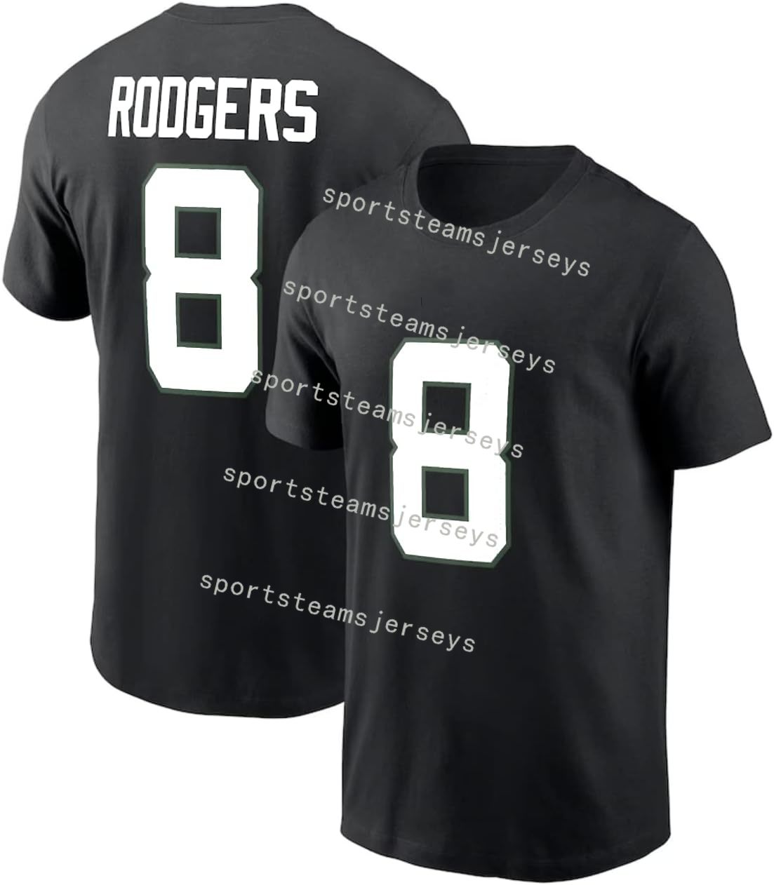 Aaron Rodgers 8 New York Football Cotton T-Shirt Jersey Men's