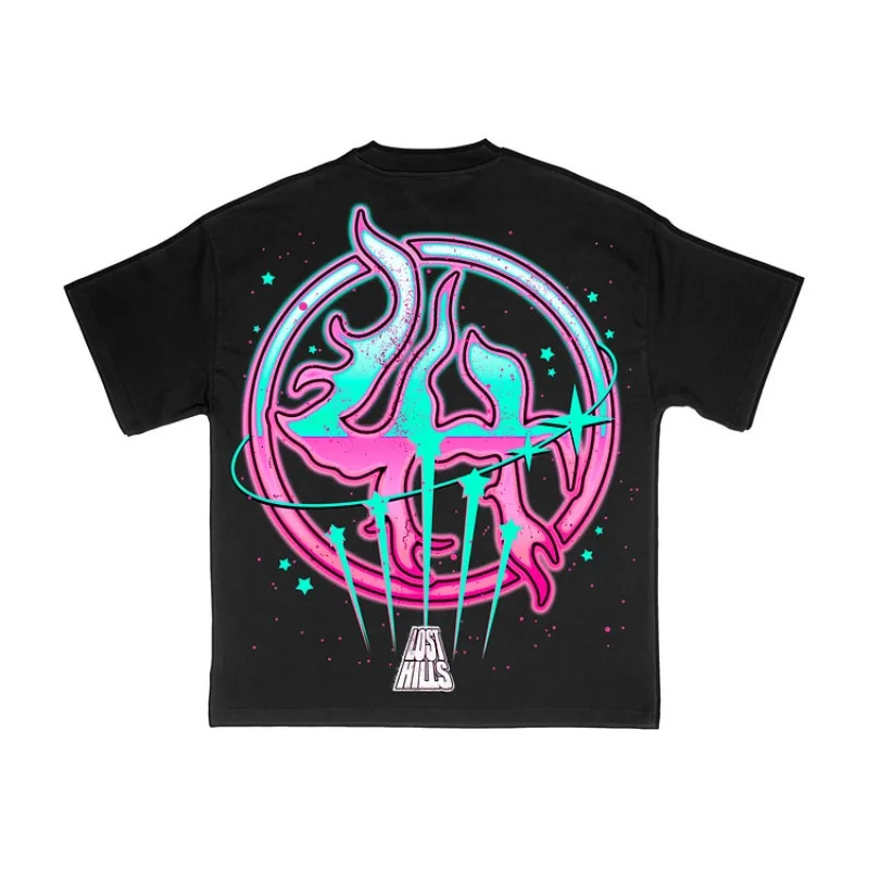 Retro Lost In The Hills Come Get Lost Graphics Cotton T-Shirt Men Y2K Short Sleeves Vintage Oversize Tshirt Streetwear Women Top 250318