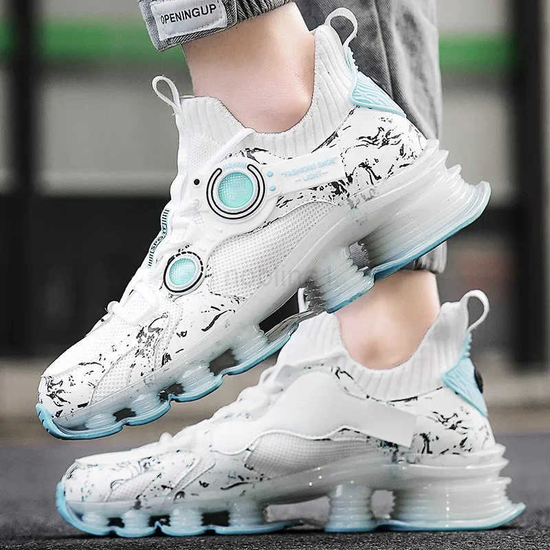 YRZL Men Sneakers Tenis Luxury Designer Shoes Mens High Quality Platform Sneakers Fi Blade Loafers Running Shoes for Men Z250318