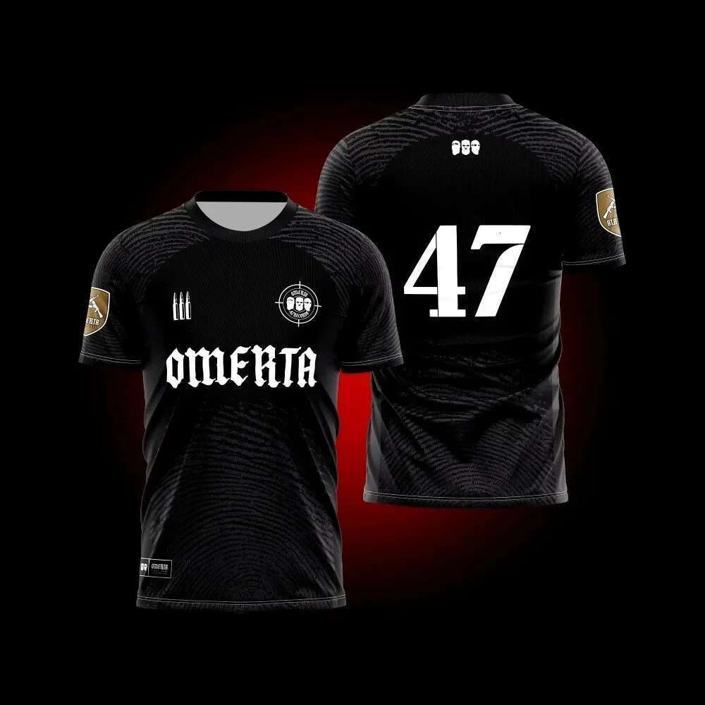 OMERTA Boxing Fans Summer 3D Printing Breathable Shirt Men Clothing Outdoor Sports T-shirt Women Wide Casual Round Neck T-shirt High