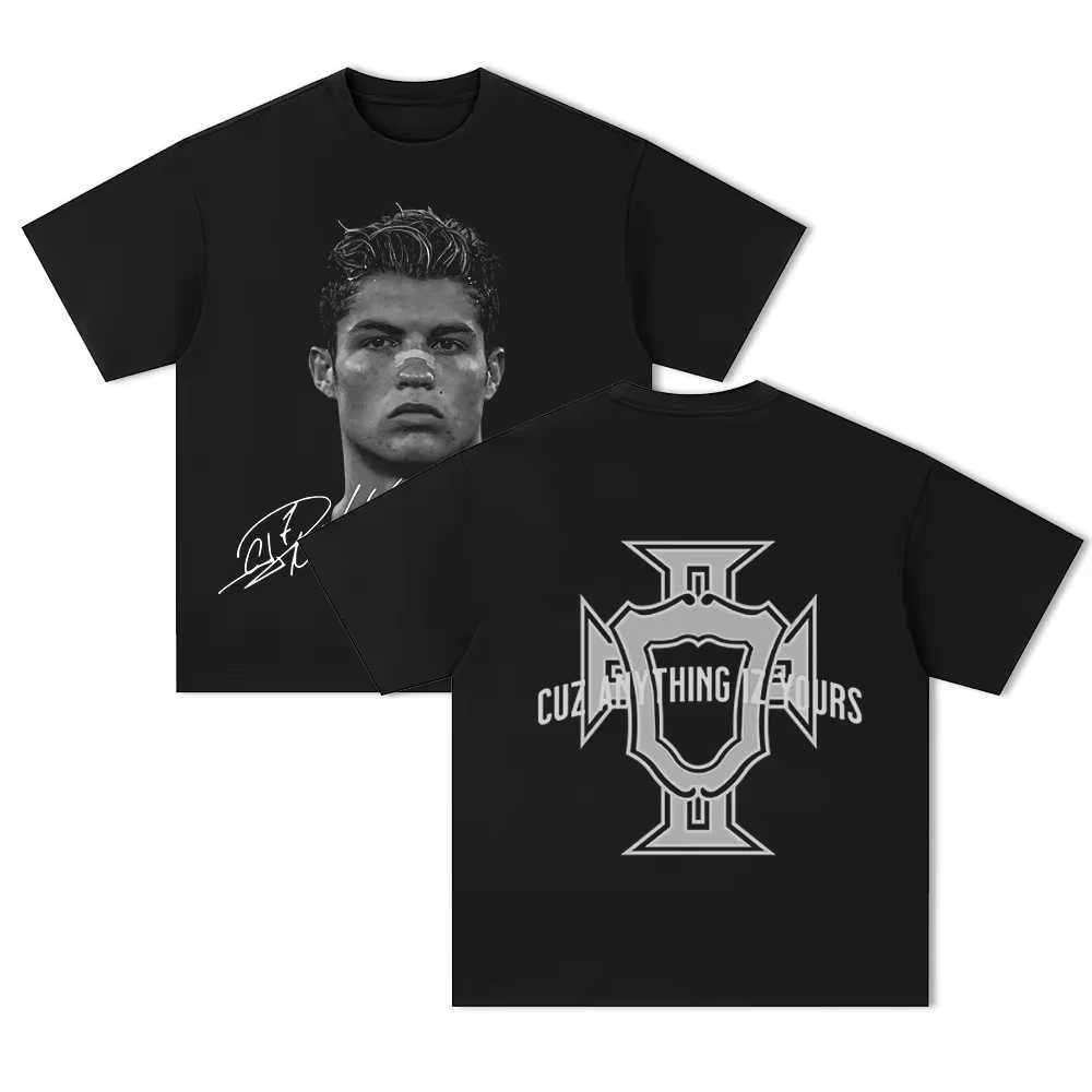 Neymar American Star Print Cotton Short-sLeeved T-shirt Men Women Clothing Athleisure Print Fashion Oversize Casual TeeXJ250318