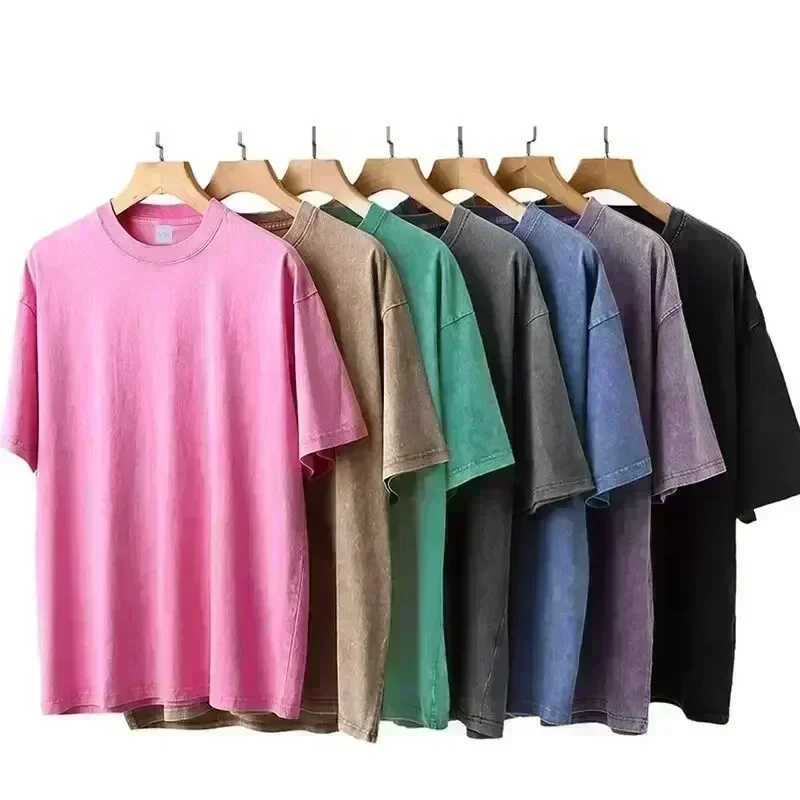 Print mens T-shirt summer retro wash T-shirt graphic T-shirt short sLeeved top mens clothing T-shirt Y2k clothingXJ250318