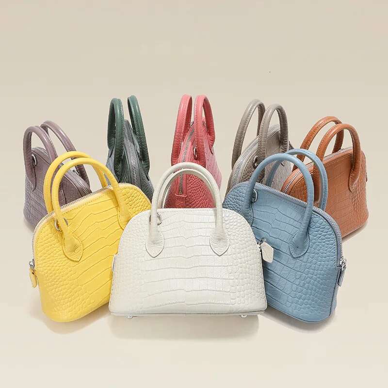 Crocodile Pattern Leather Purses Women's Handbags Small Shoulder Crossbody Bag Girls Fashion Portable Shell Bags