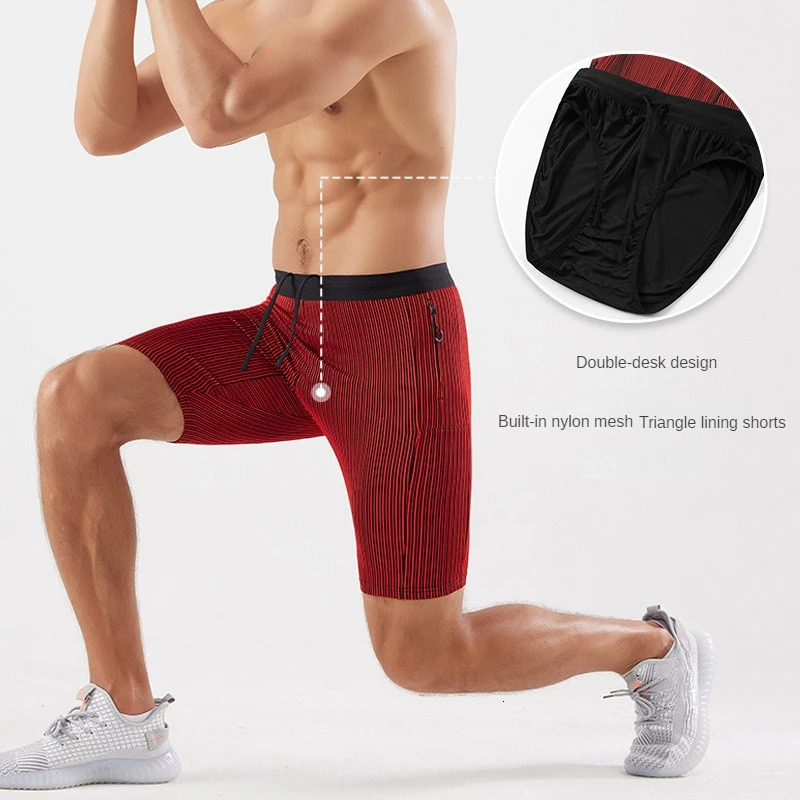 Compression Shorts Men Sporty Shorts Woman Running Sports Shorts with Pockets Fitness Training Sportswear Gym Workout Tights 250313