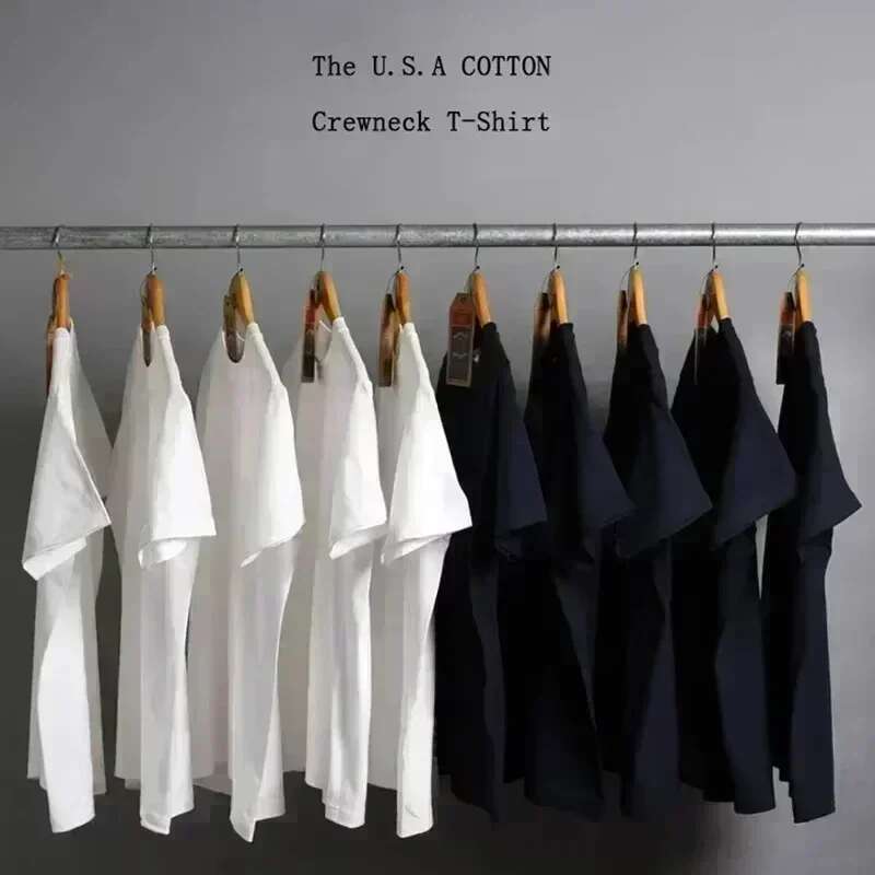 Summer New T Shirt Y2k Brand Letter Print Short-Sleeved Men's Fashion Crew-Neck Top
