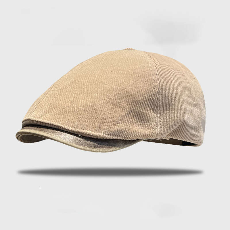 British style vintage forward for women's spring and autumn outings, small face, solid color hat