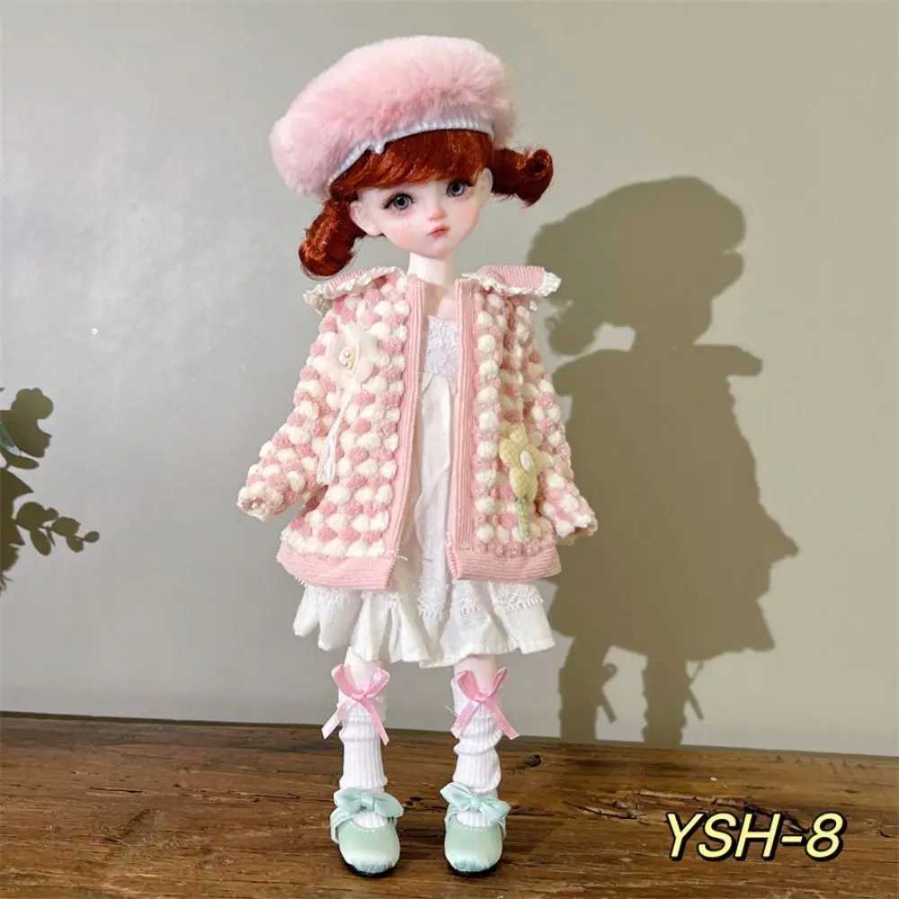 free shipping 30cm Clothing 1/6 BJD Fashion Set Beautiful Dress Hat Winter Coat Girl Toy Doll Accessories Holiday Gift