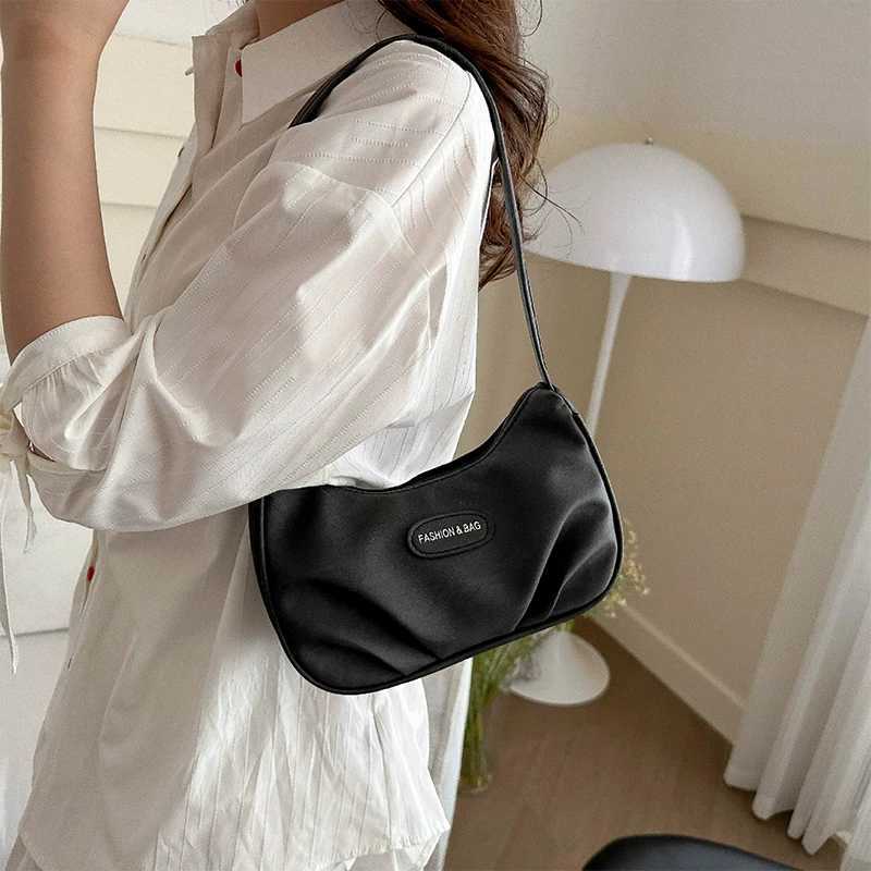 Fi Pleated Handlebags For Wen PU Cloud Bags Leisure Underarm Bag Shopping Shoder Bags Dumpling Handbag Z250318