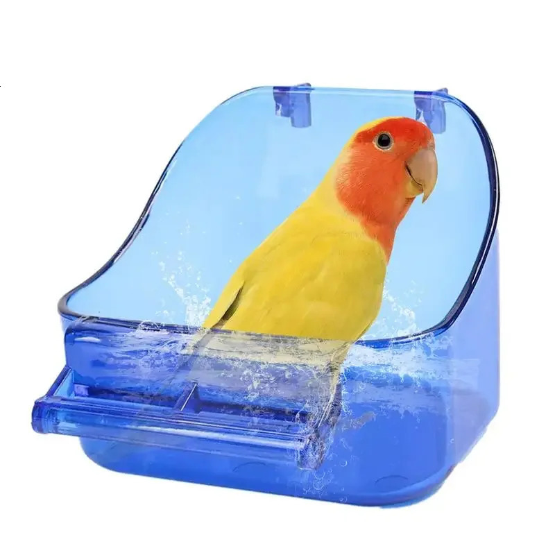 Bird cage parrot bathtub bird bath comfortable thick suitable for parrots and small birds 250318