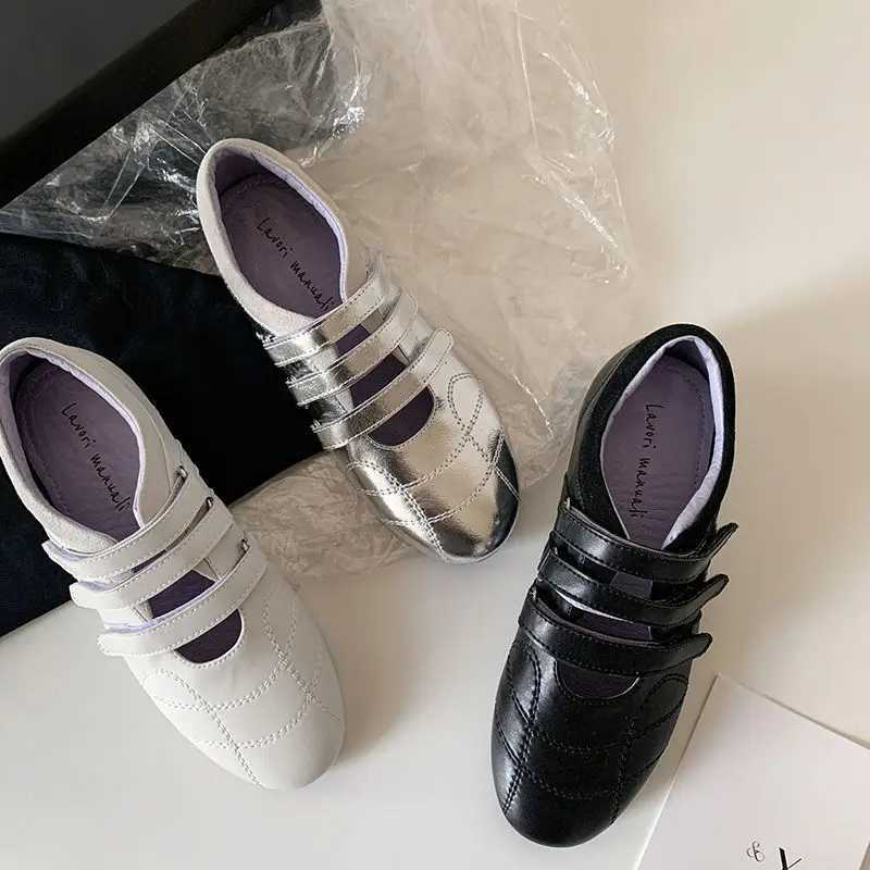 Arden Furtado Spring Sier sheepskin adds internal casual gym shoes round laces shoelaces flat German Army trainer aircraft large size Y250318