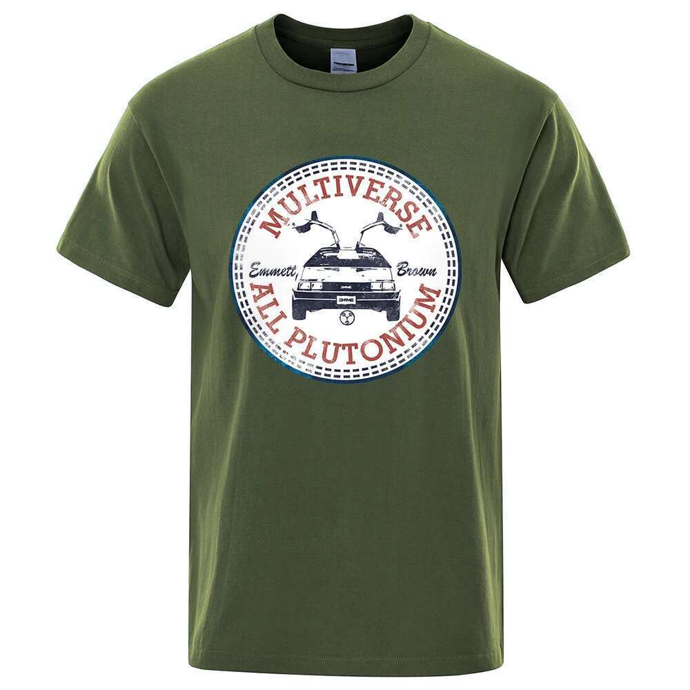 Back to the Future Multivers Full Plutonium T-shirt Men's Retro Movie T-shirt Fashion Cotton Short Sleeve Summer Breathable T-shirt
