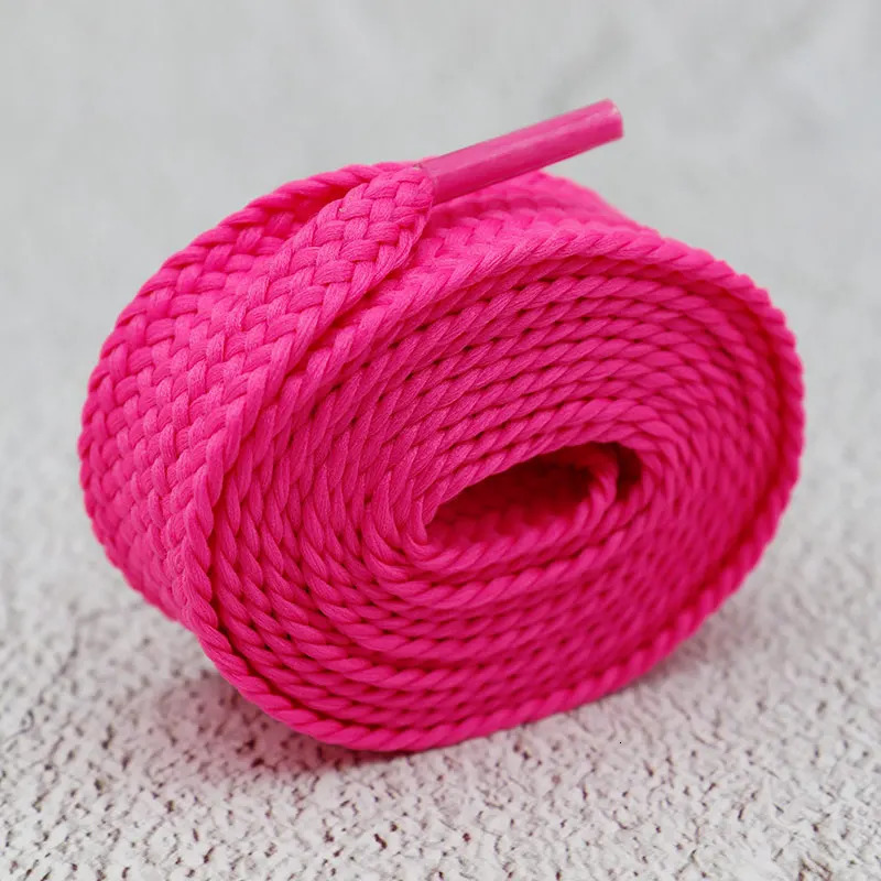 Coolstring Widened Flat Single Layer 2cm Thick Polyester Wide Campus Shoelaces 00s for Casual Sneaker Women Hoodie Cord Cordon 250318