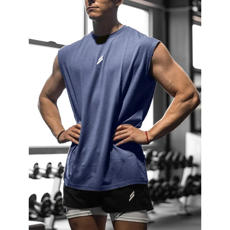 European and American leisure sports quick drying vest for summer 2024 bird eye breathable basketball fitness sleeveless top 250314Z