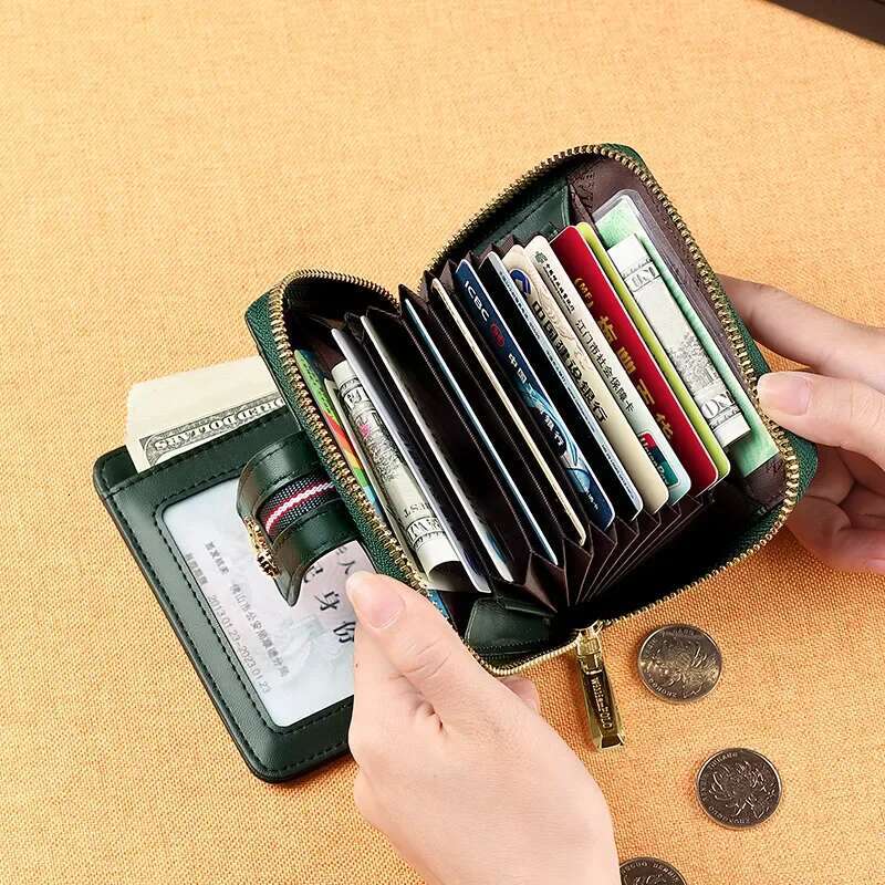 2025 New Designer High Quality Small Women's Short Leather Coin Wallet Women's Handbag Mini Wallet