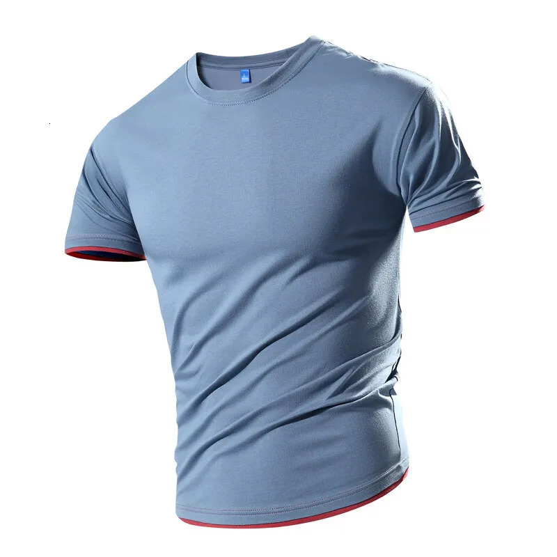 High Quality Cotton T-Shirts Men Basic Tee Casual T Shirt Oversized Tops Summer Unisex Short Tshirts Tees Men Clothing 250317