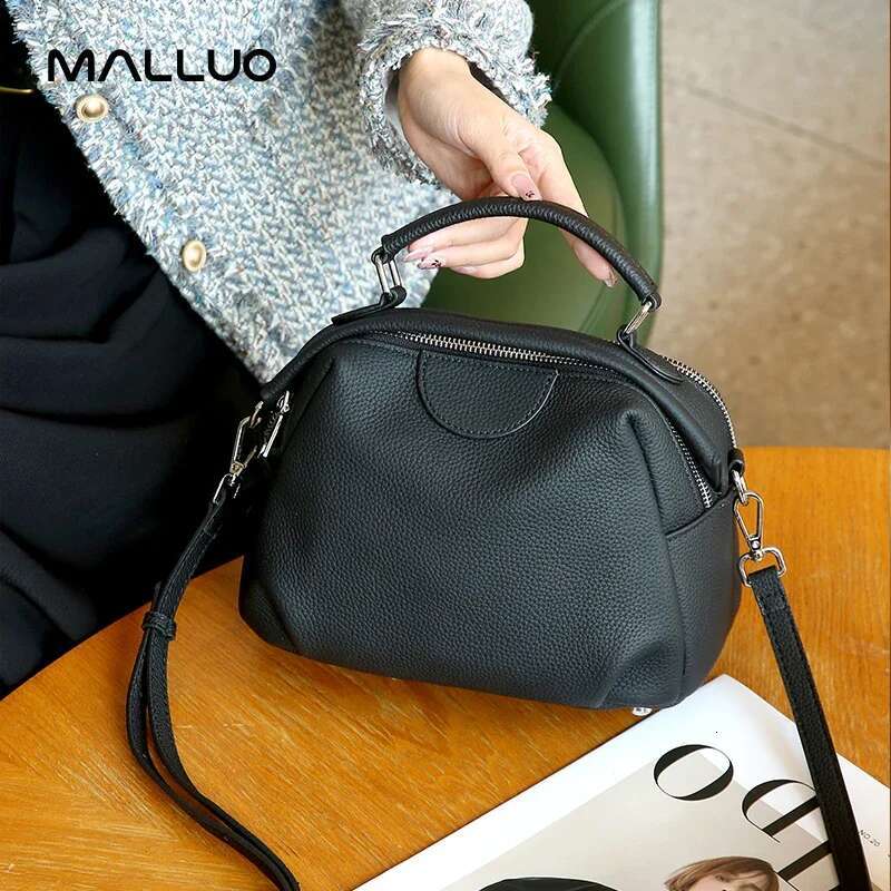 Women Cow Genuine Leather Crossbody Bag Female Cowhide Designer Shoulder Bags Ladies Casual Retro Commuting Handbag Lady