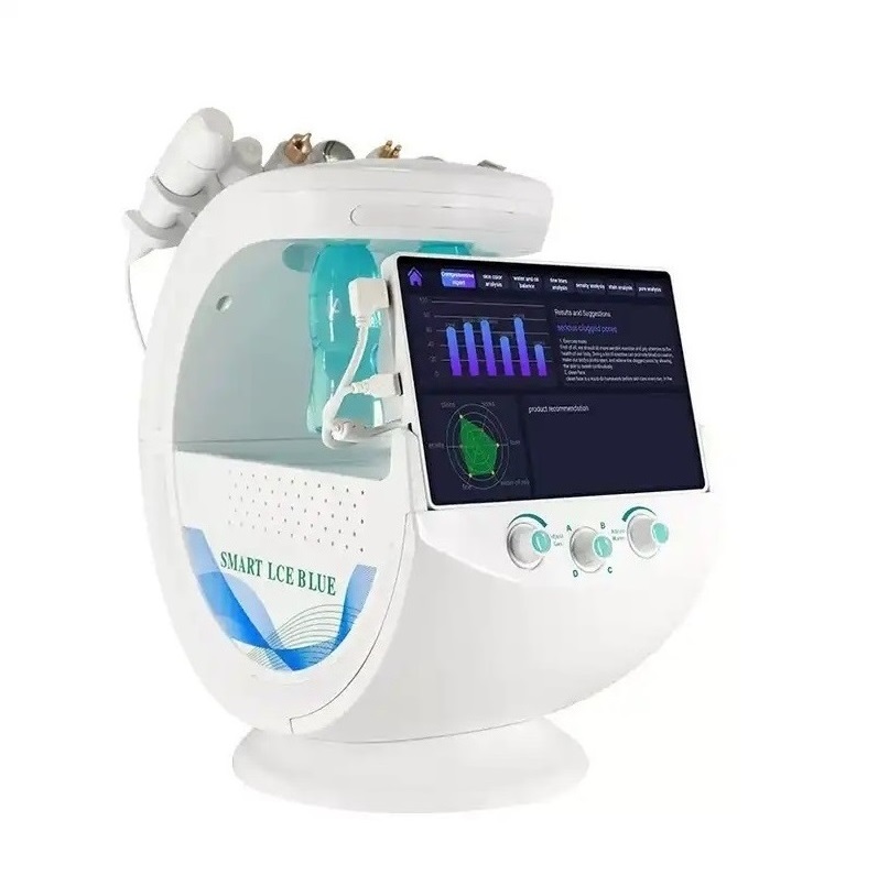 7 In 1 Water Oxygen Bubble Jet Peel Beauty Skin Multifunction Facial Care Machine Peeling Anti Aging Skin Analysis Devices