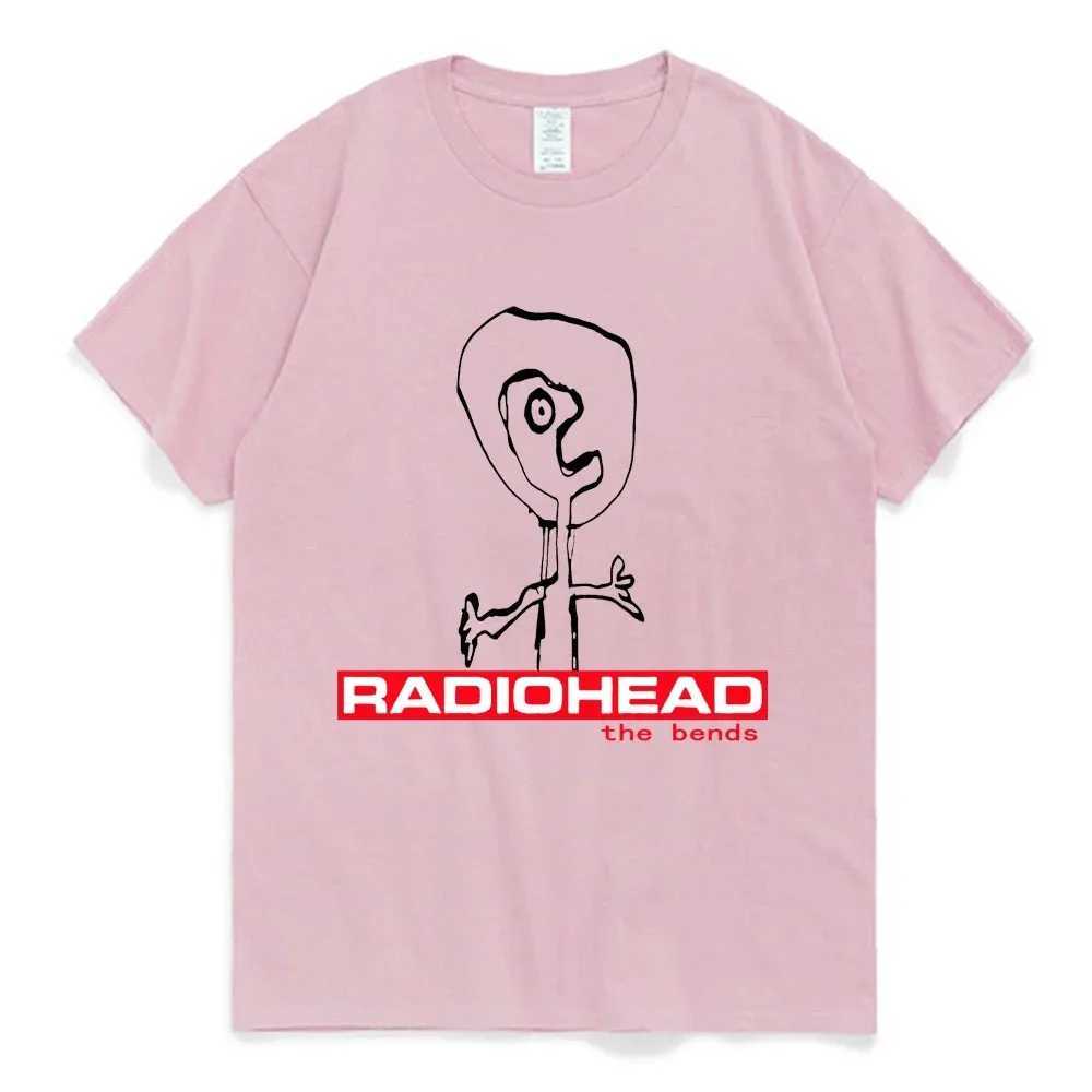 Radiohead The Bends Graphic T-shirt 90s Retro Punk Hip Hop Short Sleeve T-shirt Large Street Mens T-shirtXJ250318