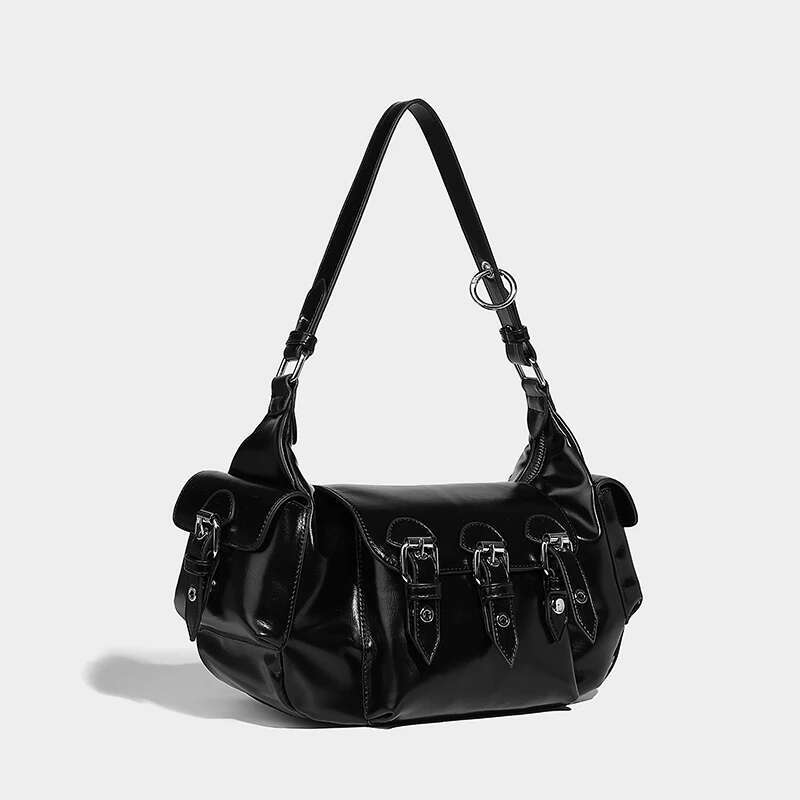 Moto & Biker Underarm Bags For Women Designer Handbags And Purses 2025 New In Vintage Commuting Belt Buckle Y2k Shoulder