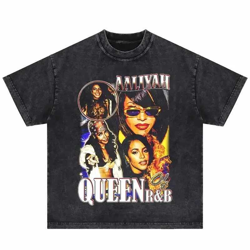 Hip Hop Streetwear Mens T-shirt Womens Portrait Pattern T-shirt Harajuku Extra Large Retro Mens Casual Cotton DTG Printed T-shirtXJ250318