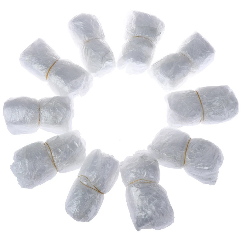 100Pcslot Plastic Waterproof Overshoes Disposable Shoe CoversThick Cleaning Cover Rainy Day Carpet Floor Protector 250318