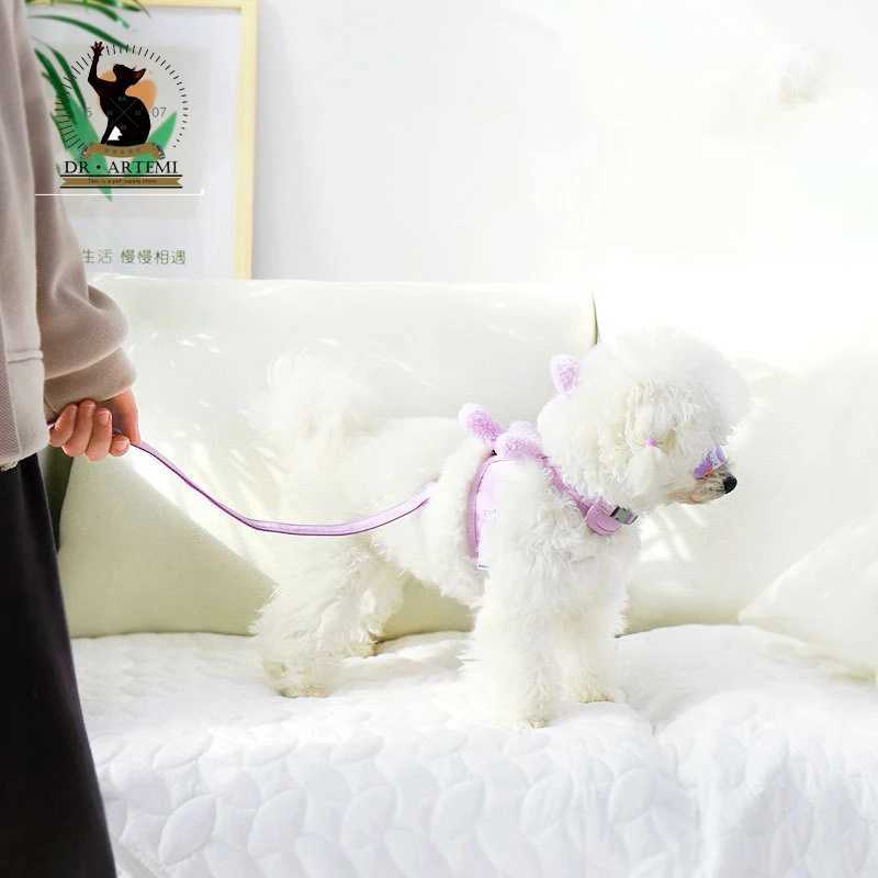 Pet Strap Cute Rabbit Decoration Puppy Teddy Panda Supplies Tank Top Style Dog Strap Set Dog StrapT250318