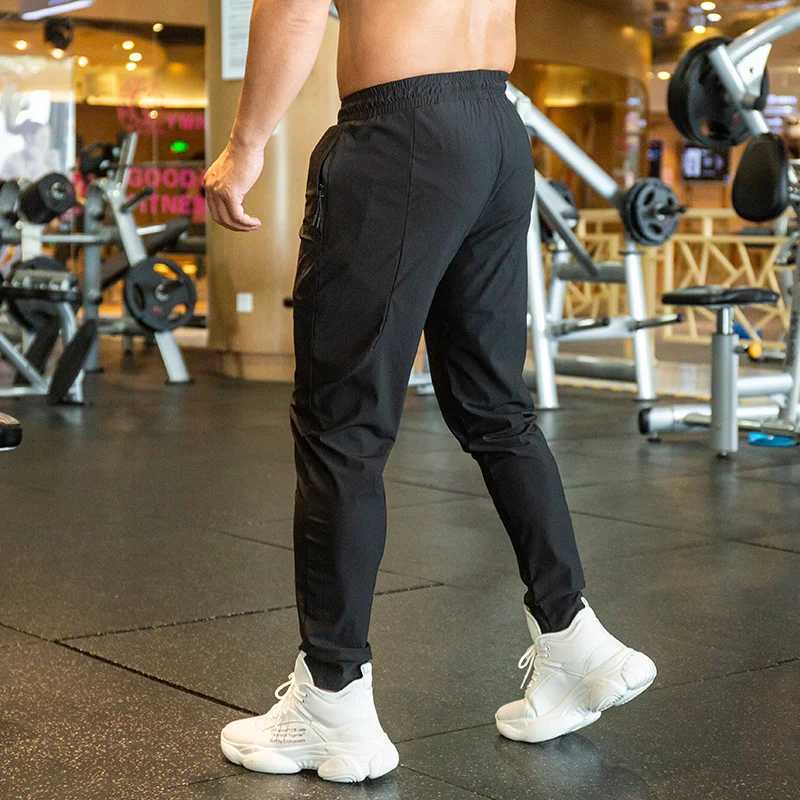 Mens Sports Pants Gym Sweatpants Mens Running Quick Dry Trousers Fitness Jogging Training Pants W250318