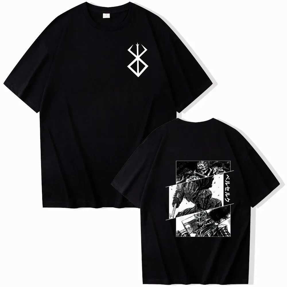 Anime Fury Summer Mens T-shirt Womens Cotton Ultra fine Short Sleeve T-shirt Printed T-shirt Top 2024 T-shirt Trend Fan ClothingT250318