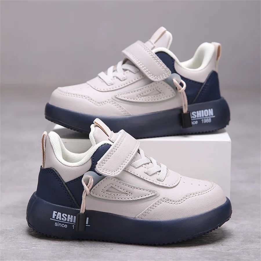 Tenis sports shoes for children in spring/autumn new boys and girls sports shoes casual board shoes leather soft soled childrens white shoesXJ250318
