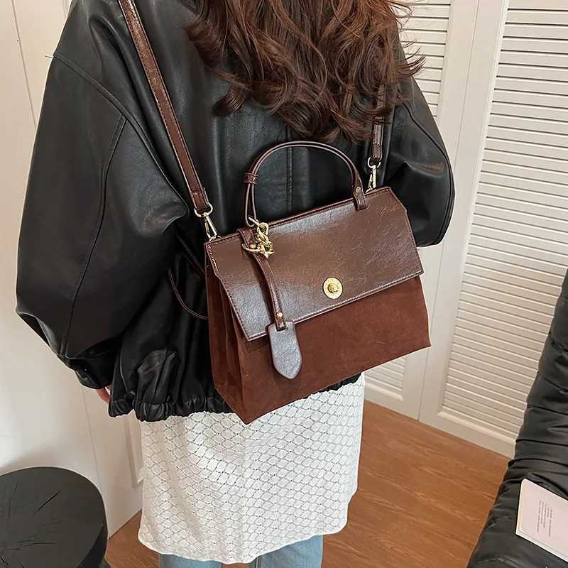 2024 New Messenger Bag Large Capaci Texture Double Shoder Small Backpack Cmuter Handbag Z250318