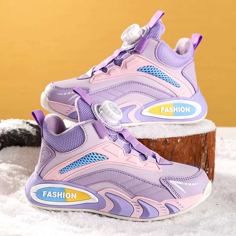 Winter Childrens Boots Boys School Fashion Sports Shoes Girls Sports Shoes Childrens Warm Plush Leisure Coach Outdoor Shoes W250318
