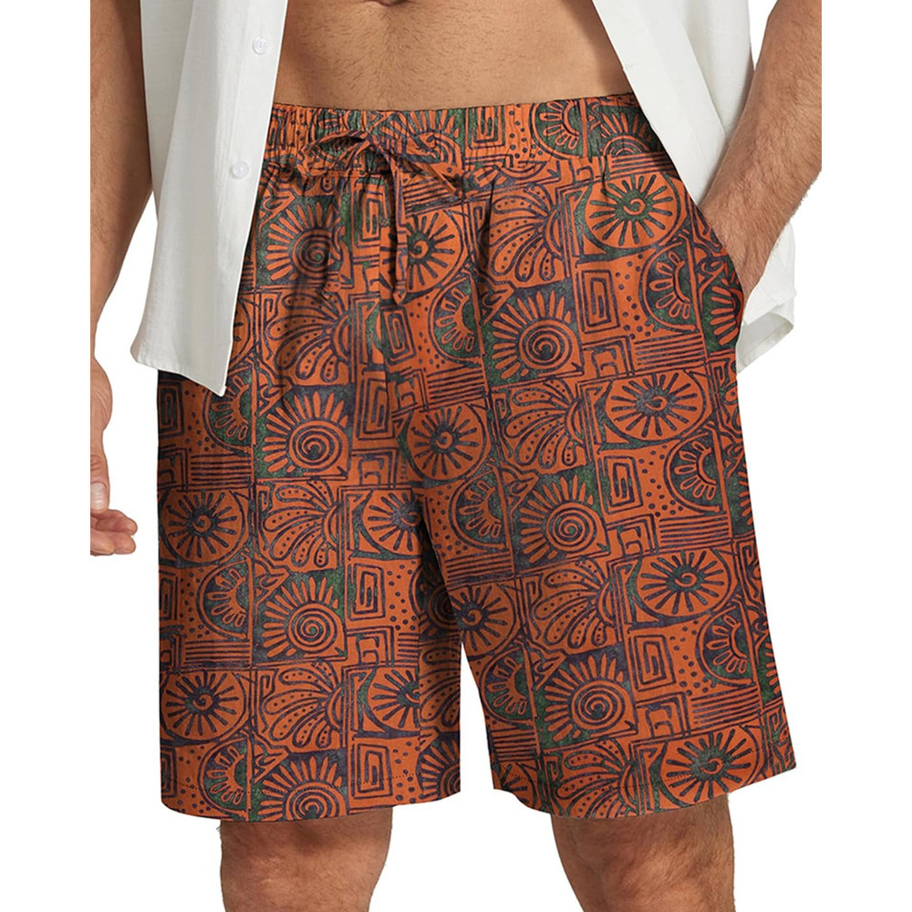 Men's Summer Beach Hawaii Shorts Lightweight Elastic Waist Drawstring Casual Shorts Fashion shorts