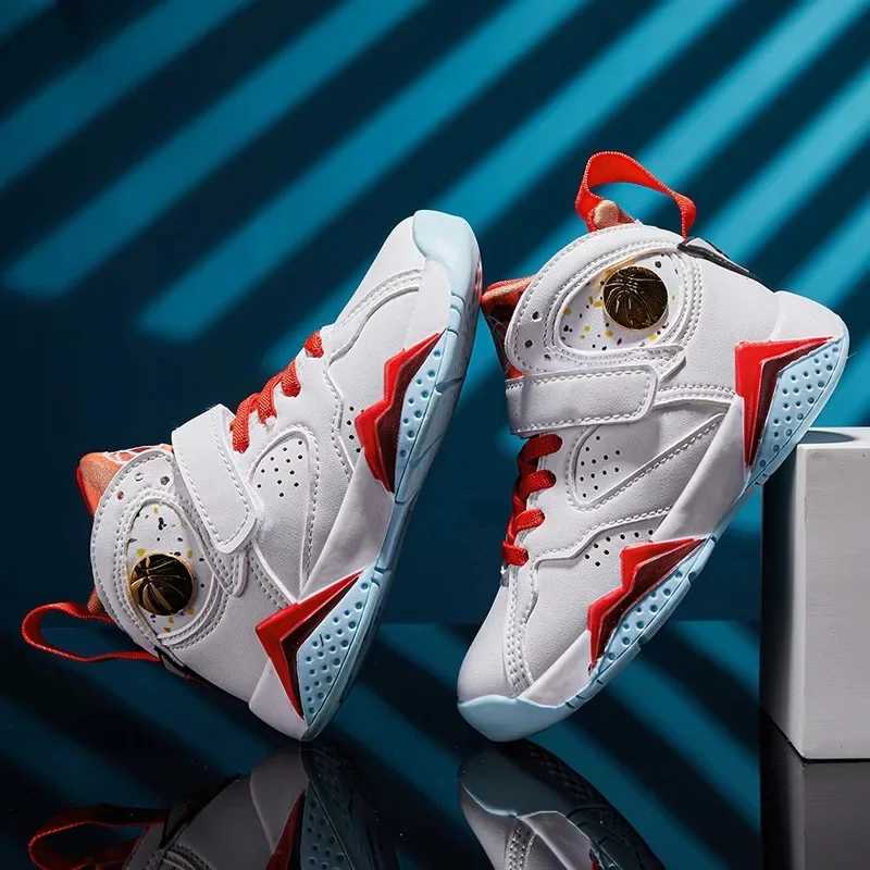 2024 childrens basketball shoes anti slip comfortable sports shoes boys outdoor training basketball sports shoes W250318