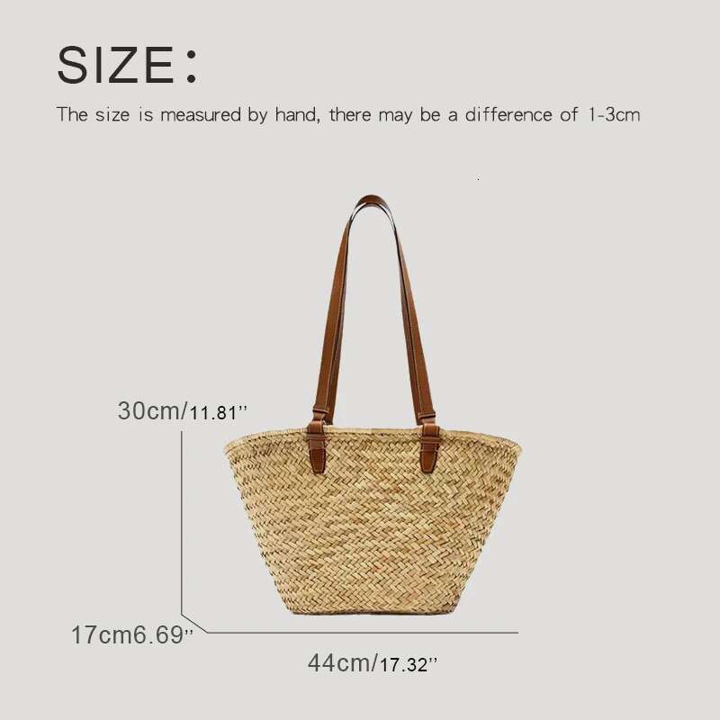 MEDIOW Bohemian Straw Tote Bags For Women Designer Handbag And Purses 2024 New In Natural Grass Braided Underarm Shoulder