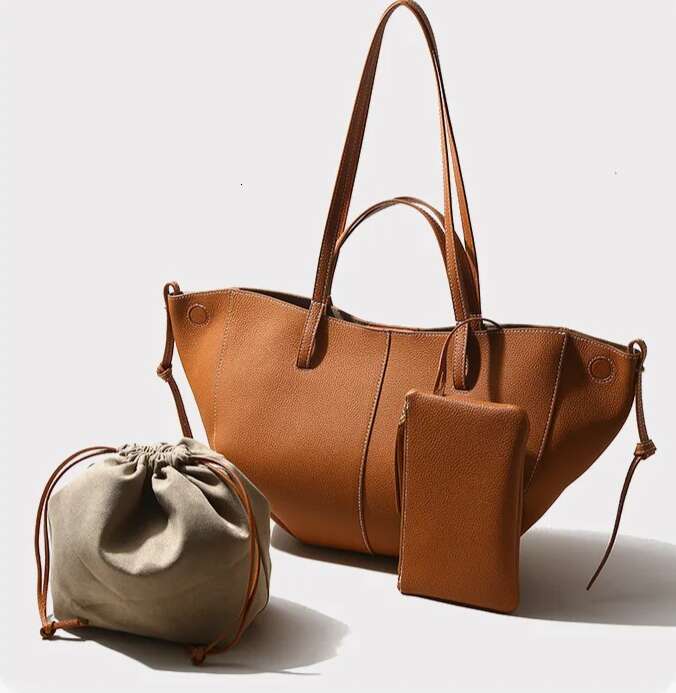 100% Genuine Leather Bag Woman Casual Tote Large Capacity Shoulder Purses Designer Handbag 2025