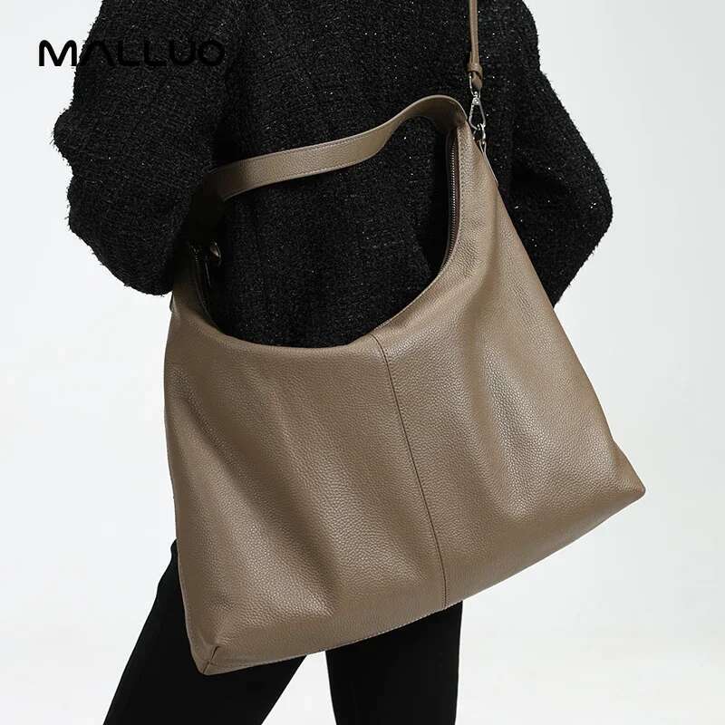 Women Cow Genuine Leather Shoulder Bag Ladies Soft Natural Cowhide Handbag Female Fashion Design Crossbody Bags For Lady