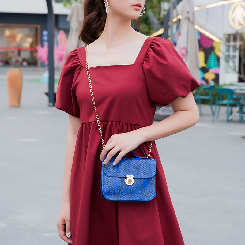 Fashion Designer Women s Mini Handbag Avant garde Snake Pattern Single Shoulder Chain Crossbody Bag 2025 New Metal Buckle Casual Crossbody Bag Wallet 