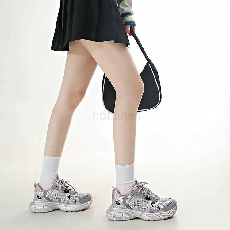 2024 New Breathable Vcani Shoes Wen Casual Platform Sneakers Summer Thick Bott Low Top Large jogging shoes Z250318