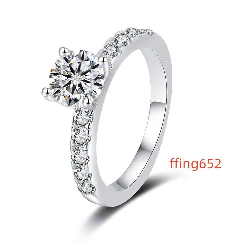 luxury rings designer for women 925 sterling silver inlaid VVS1 pass diamond tester moissanite ring for womens engagement wedding ring luxe jewelry wo