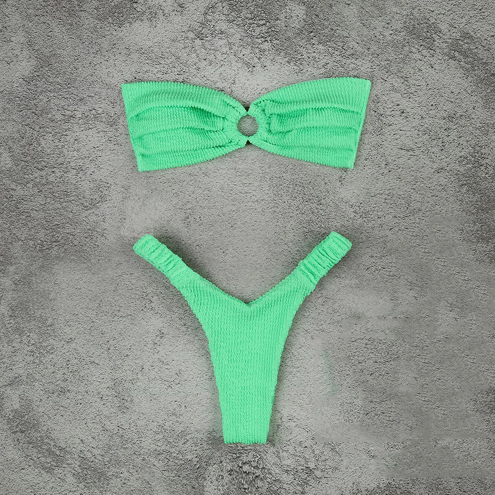 Sexy Bikini 2025 Swimsuit Women Swimwear Push Up Bikini Set Thong Brazilian Bathing Suit Beach Wear Biquini Bather Female 250318