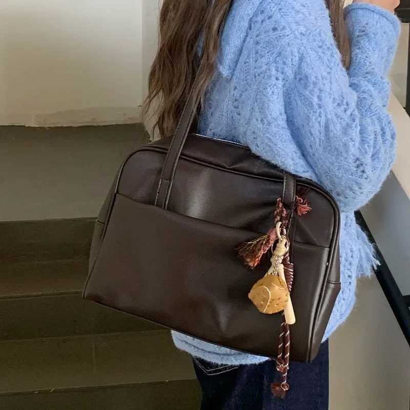 Korean style large capacity single Shoder Wens Bag Versatile Vintage Underarm Bag Autumn 2024 new handbag Y250318