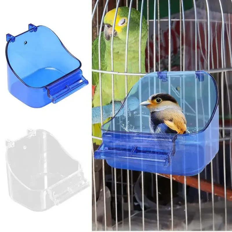 Bird cage parrot bathtub bird bath comfortable thick suitable for parrots and small birds 250318